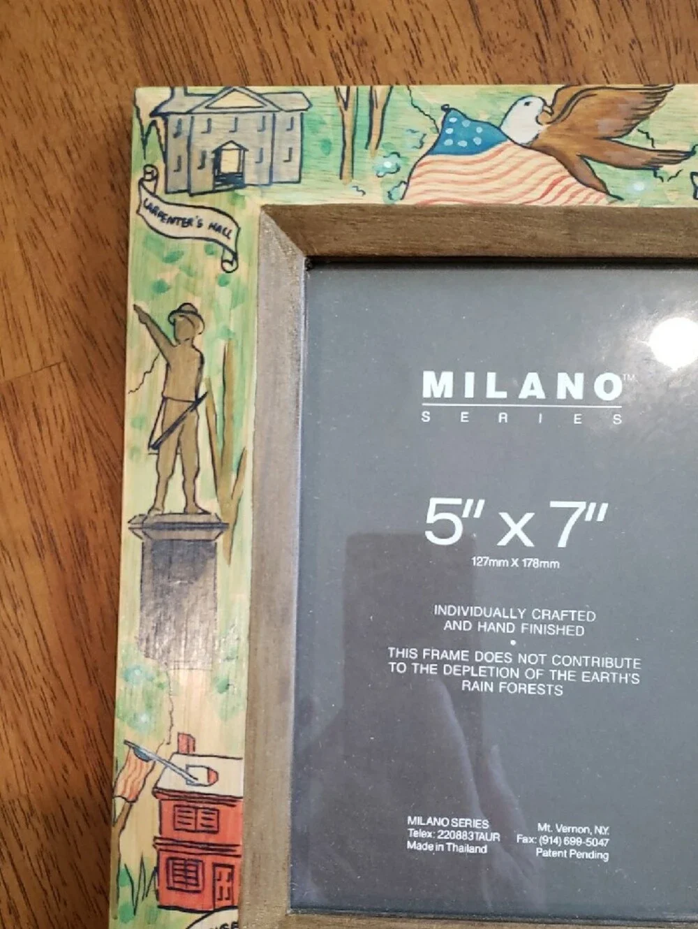 Philadelphia Milano Hand Painted Decorative Picture Frame Vintage Collectible